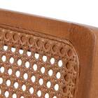 Banqueta Madeira Maciça Com Assento Estofado E Telinha Megan