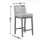 Banqueta Madeira Maciça Dani