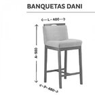 Banqueta Madeira Maciça Dani Nogueira