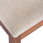 Banqueta Madeira Maciça Linho Loop  Marrom