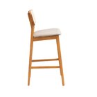 Banqueta Madeira Maciça Liz Cabecasa Madeiraoriginals Mel/beg