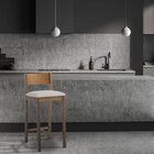 Banqueta Madeira Maciça Manu Nogueira