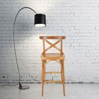 Banqueta Madeira Maciça Tauarí Verniz Natural X Texas  Natural