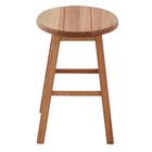 Banqueta Madeira Média 47x30cm Marrom Metalnew