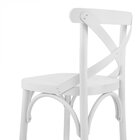 Banqueta Madeira Tauarí X Texas  Branco