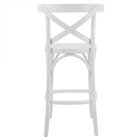 Banqueta Madeira Tauarí X Texas  Branco