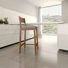 Banqueta Manu Cinza E Nogueira