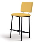 Banqueta Marcele  Amarelo/preto