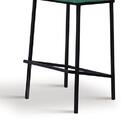 Banqueta Marcele  Azul Esverdeado/preto