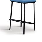 Banqueta Marcele  Azul Jeans/preto