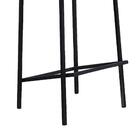 Banqueta Marcele  Azul Jeans/preto