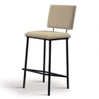 Banqueta Marcele  Bege/preto