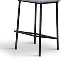 Banqueta Marcele  Gelo/preto