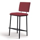 Banqueta Marcele Daf Mobiliário Marsala/preto