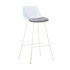 Banqueta Medelín   Branco/cinza Mescla