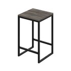 Banqueta Média 38x36x60cm Active Yescasa Carvalho Dark/preto