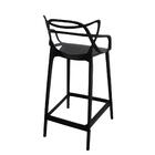 Banqueta Média 66 Allegra Master Ana Maria Cozinha Preto