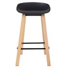 Banqueta Média Bancada Cozinha Cassia 66 Cm Preto