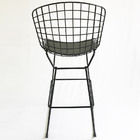 Banqueta Média Bertoia Maciça Preta Altura 60cm - Poltronas D