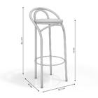 Banqueta Média Dublin 77 Cm Com Encosto Kappesberg Banco Cozi