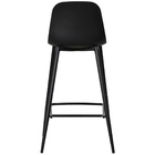 Banqueta Média Fixa Miami - Preta