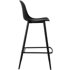 Banqueta Média Fixa Miami - Preta