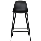 Banqueta Média Fixa Miami - Preta