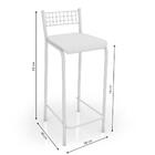 Banqueta Média Genova 74 Cm Com Encosto Kappesberg Banco Cozi