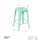 Banqueta Média Iron Tolix - 61 Cm -