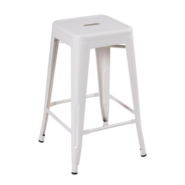 Banqueta Média Iron Tolix - 66 Cm - Branco