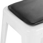 Banqueta Média Iron Tolix 66 Cm Design Industrial Com Almofada