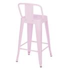 Banqueta Média Iron Tolix Com Encosto 66 Cm