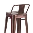 Banqueta Média Iron Tolix Com Encosto - 66 Cm - Bronze