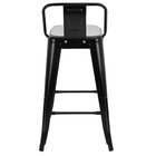 Banqueta Média Iron Tolix Encosto 61 Cm Design Industrial Com