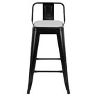 Banqueta Média Iron Tolix Encosto 61 Cm Design Industrial Com