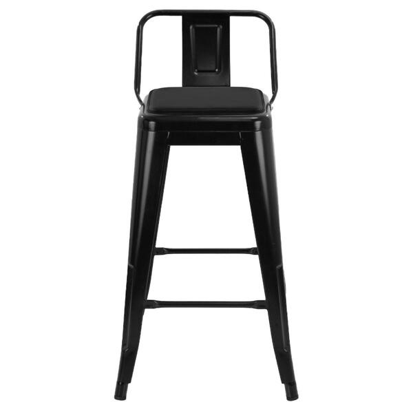 Banqueta Média Iron Tolix Encosto 61 Cm Design Industrial Com