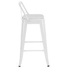 Banqueta Média Iron Tolix Encosto 66 Cm Design Industrial Com