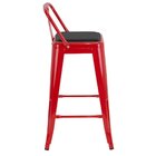 Banqueta Média Iron Tolix Encosto 66 Cm Design Industrial Com