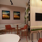 Banqueta Média Para Cozinha Ipanema Terracota