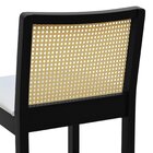 Banqueta Média Pérola Com 62cm Altura Madeira Maciça Encosto