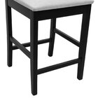 Banqueta Média Pérola Com 62cm Altura Madeira Maciça Encosto