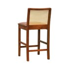 Banqueta Média Pérola Com 62cm Altura Madeira Maciça Encosto