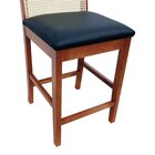 Banqueta Média Pérola Com 62cm Altura Madeira Maciça Encosto