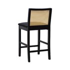 Banqueta Média Pérola Com 62cm Altura Madeira Maciça Encosto