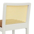 Banqueta Média Pérola Com 62cm Altura Madeira Maciça Encosto