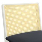 Banqueta Média Pérola Com 62cm Altura Madeira Maciça Encosto