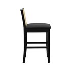 Banqueta Média Pérola Madeira Maciça Com Telinha C/ 62cm Altu