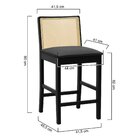 Banqueta Média Pérola Madeira Maciça Com Telinha C/ 62cm Altu