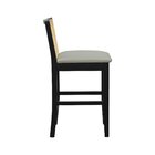 Banqueta Média Pérola Madeira Maciça Com Telinha C/ 62cm Altu