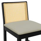 Banqueta Média Pérola Madeira Maciça Com Telinha C/ 62cm Altu